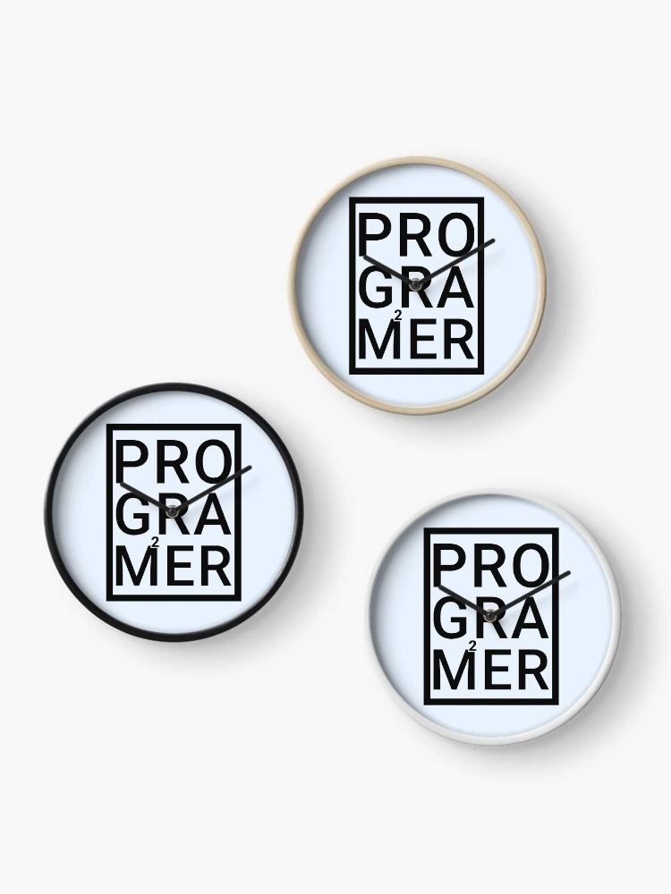 Thumbnail 3 of 4, Clock, Programmer Profession And Hobby Life Developer and Coder Life designed and sold by AJAD212.