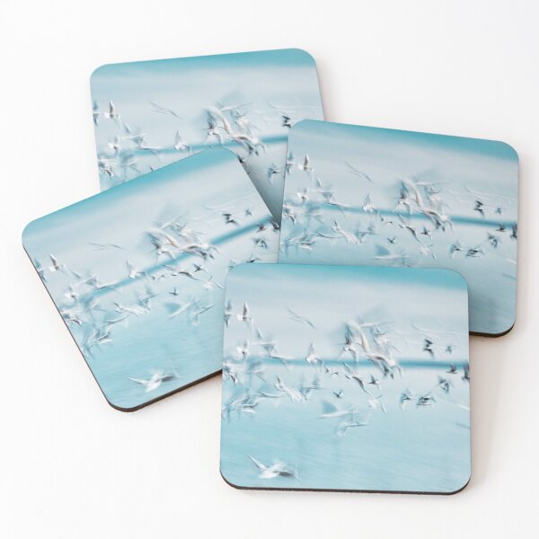 Item preview, Abstract Picture from a Gruop Seabirds on the Air over the Lake designed and sold by digoarpi.
