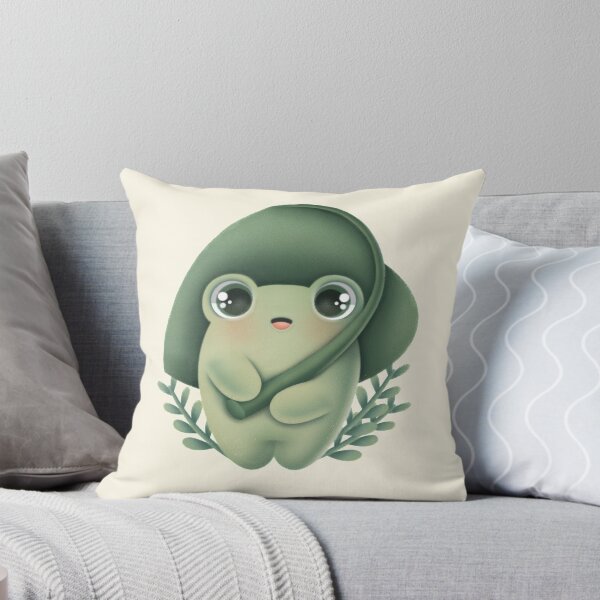Item preview, Baby green frog with leaf umbrella designed and sold by Salvoodles.