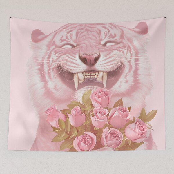 Item preview, 10. Tímido tigre rosa designed and sold by tutuart.
