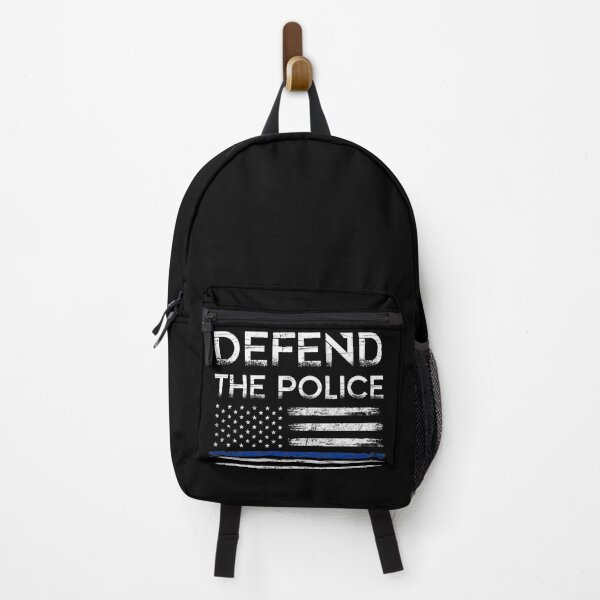 Item preview, Defend the Police Patriotic American Flag Blue Line Patriot Cop Badge Policeman Law Enforcement Officer Handcuffs designed and sold by shirti.
