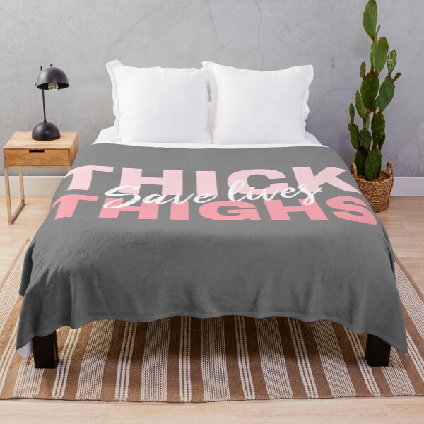 Item preview, Thick Thigh Save Lives Quote Illustration designed and sold by gugenia.