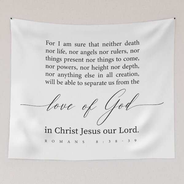 Item preview, Romans 8:38-39 Neither Death Nor Life Bible Verse designed and sold by KAMdesignhaus.