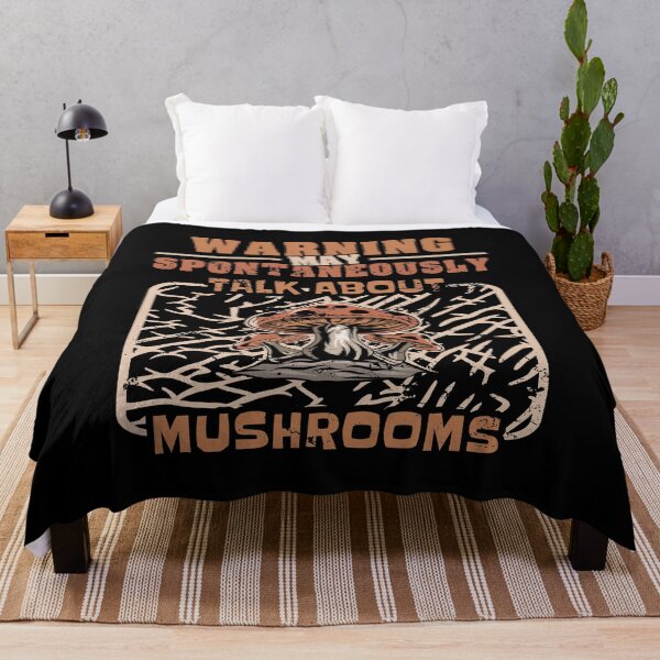 Item preview, Warning May Spontaneously Talk About Mushrooms Stem Fungi Cap Cuisine Mould Restaurant Fungus Soup Vegetable Tee designed and sold by shirti.