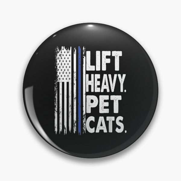 Item preview, Funny Gym Powerlifter Weightlifter Gift, Lift Heavy Pet Cats T-Shirt designed and sold by Lukifo-Glacier.