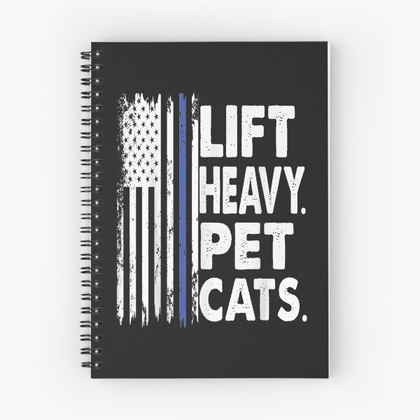 Item preview, Funny Gym Powerlifter Weightlifter Gift, Lift Heavy Pet Cats T-Shirt designed and sold by Lukifo-Glacier.