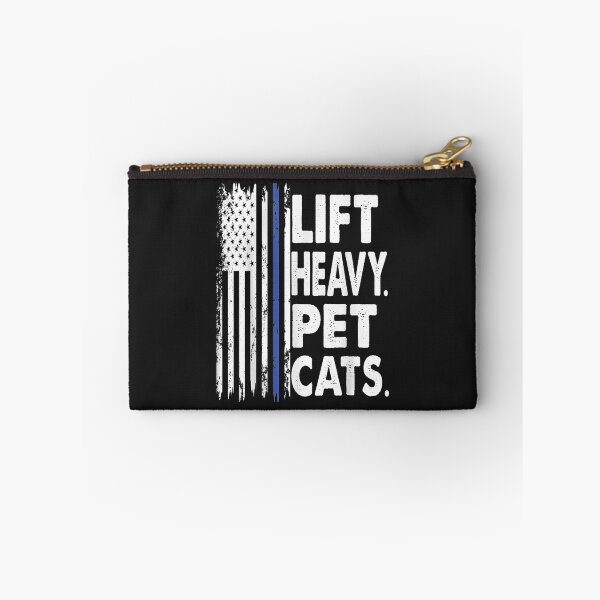 Item preview, Funny Gym Powerlifter Weightlifter Gift, Lift Heavy Pet Cats T-Shirt designed and sold by Lukifo-Glacier.