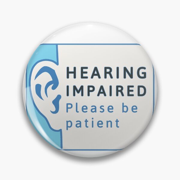 Item preview, Hearing Impaired Emblem designed and sold by ViewerEqualsPhoton.