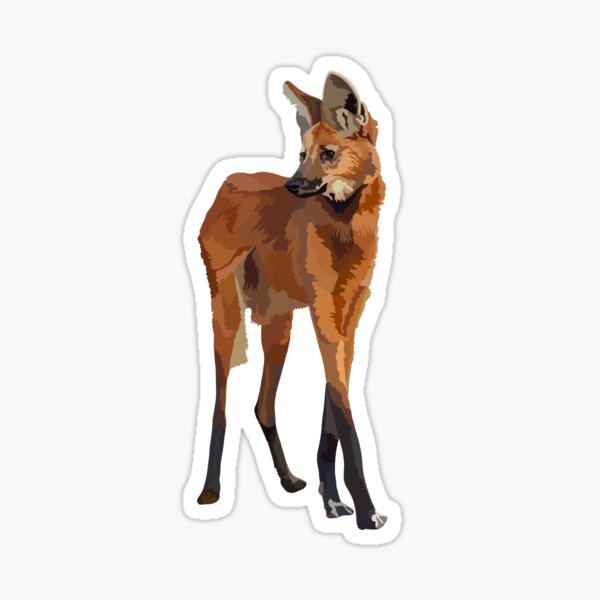 Item preview, M is for Maned Wolf  designed and sold by thezoogirl.