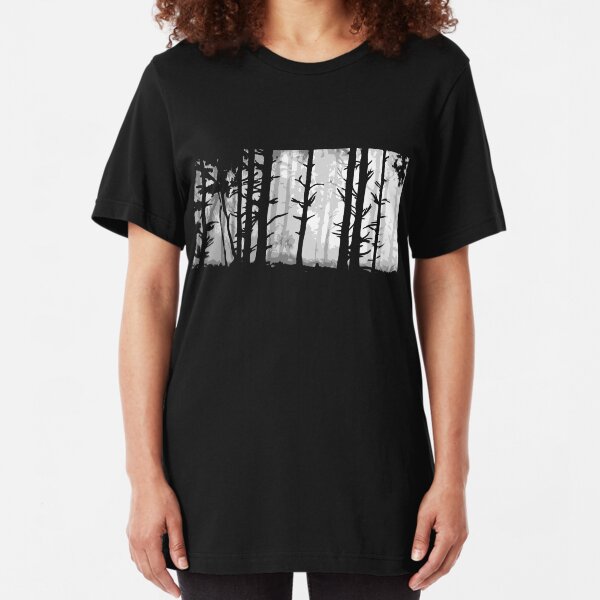 Deep In the Forest Slim Fit T-Shirt