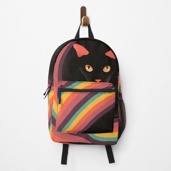 Item preview, staring fat black cat designed and sold by unepommedeterre.