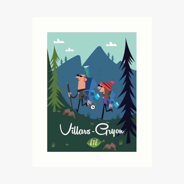 Item preview, Villars-Gryon poster designed and sold by GAGodel.