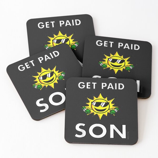 Item preview, Funny Tee - Sun Saying _Get Paid Son_ Money Dollar Bills T-Shirt designed and sold by Lukifo-Glacier.