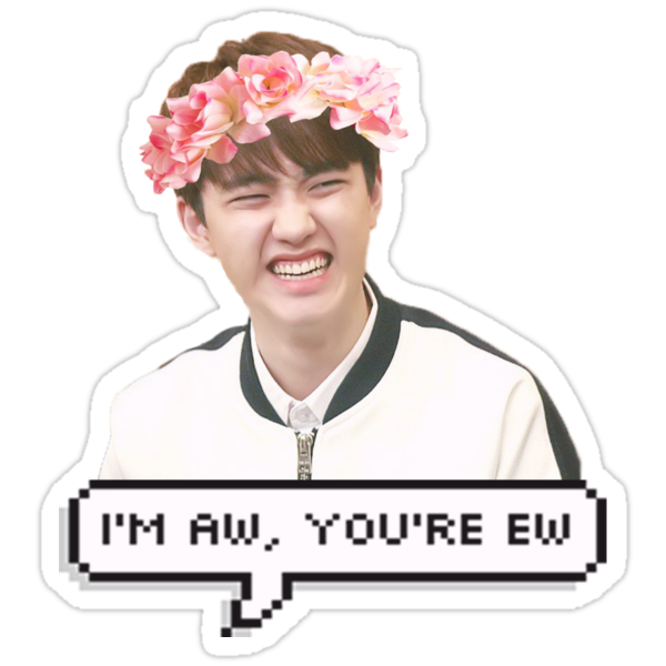 do kyungsoo do exo stickers by bymikayla redbubble