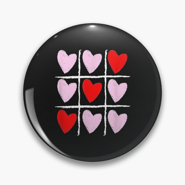 Item preview, Heart Tic Tac Toe Valentine's Day T-Shirt designed and sold by Lukifo-Glacier.