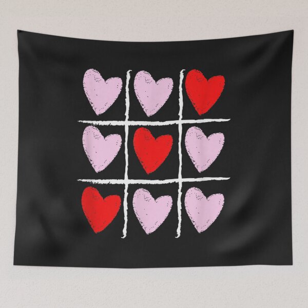 Item preview, Heart Tic Tac Toe Valentine's Day T-Shirt designed and sold by Lukifo-Glacier.