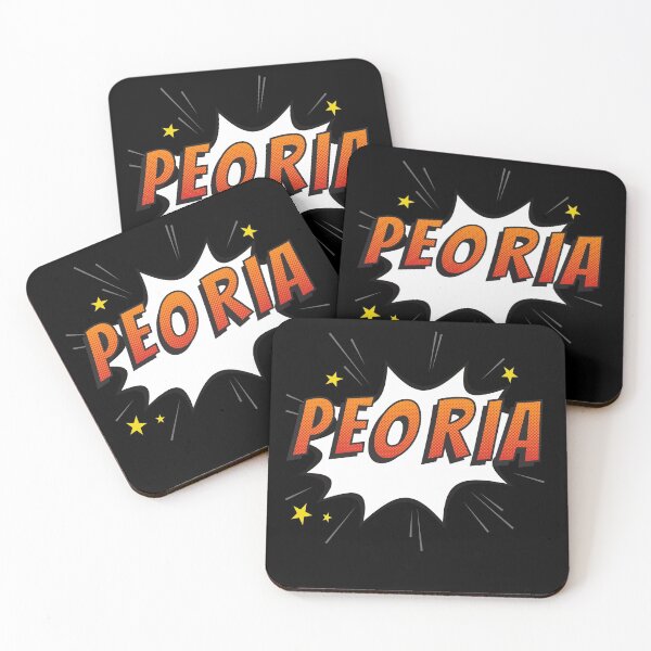 Item preview, Peoria Illinois Hometown Comic Book Style designed and sold by JohnSit.