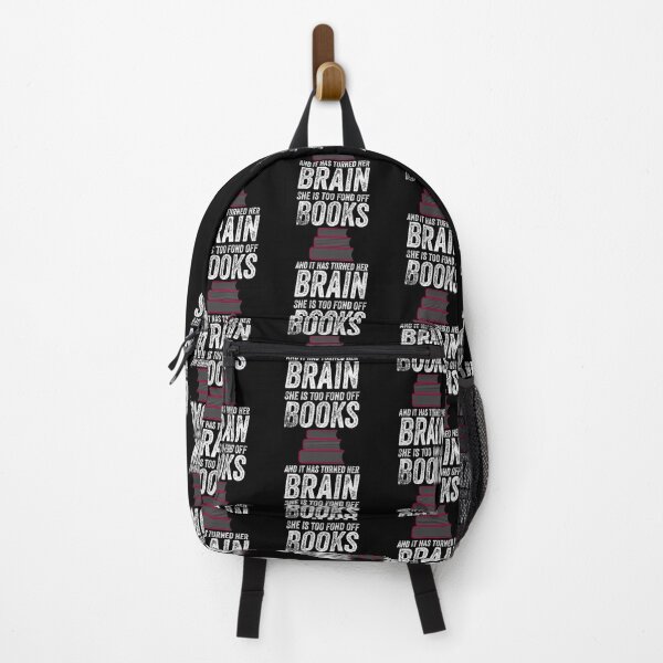 Item preview, She is too fond of BOOKS and it has turned her brain  for Book lovers designed and sold by Style2Vie.