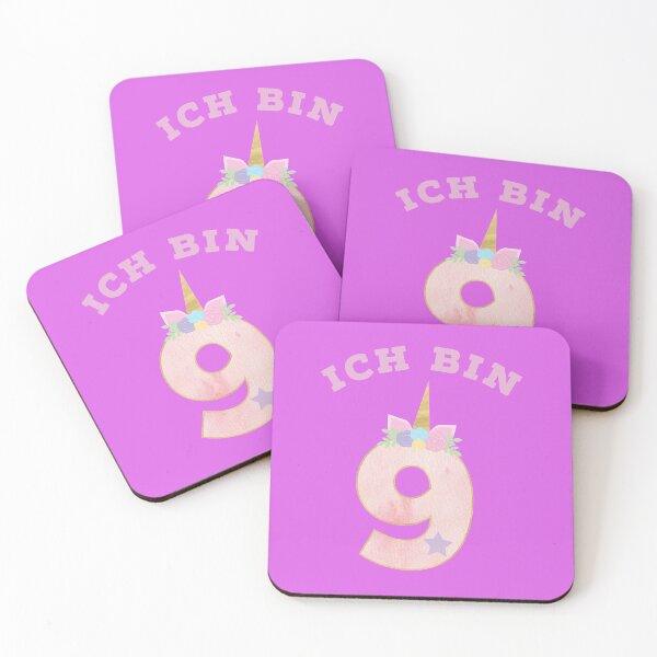Item preview, Ich bin 9 unicorn designed and sold by WOWSOMETHINGNEW.
