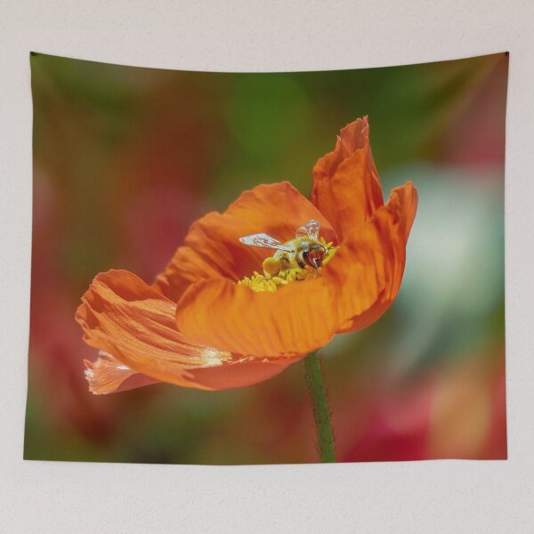 Item preview, The bee and the poppy designed and sold by Cornishinoz.