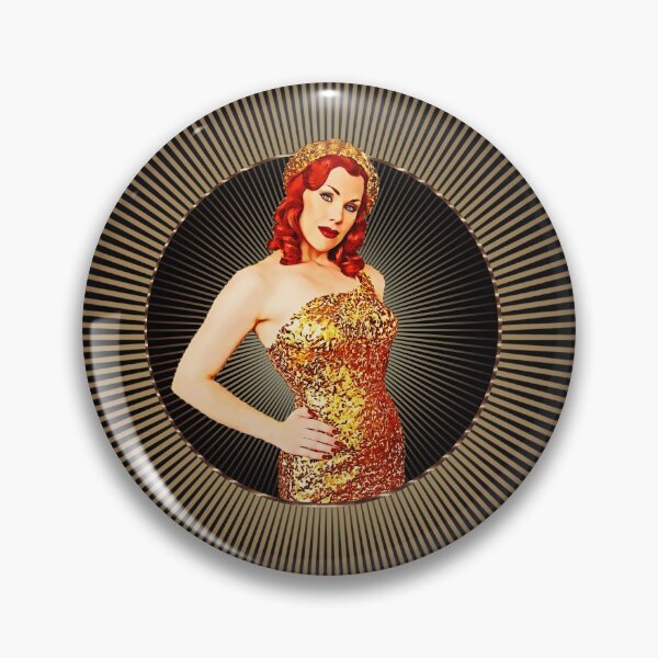 Item preview, Golden Glitter Girl - Xarah 50s Pinup designed and sold by Xarah.