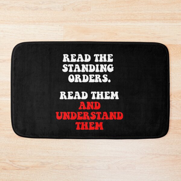Item preview, Standing Orders. Read Them And Understand Them designed and sold by HomeConscious.