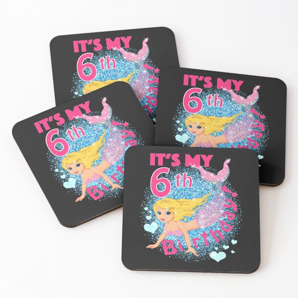 Item preview, Kids 6 year old mermaid 6th birthday girl shirt outfit gift  designed and sold by Lukifo-Glacier.