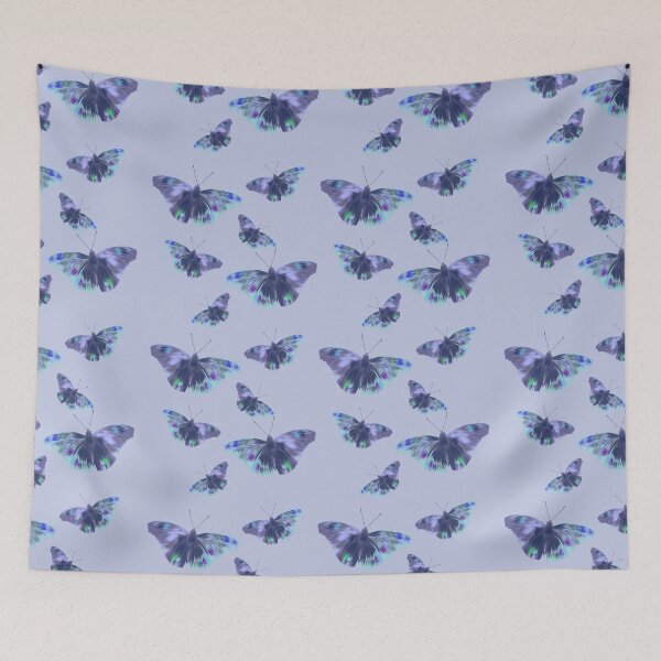 Item preview, Butterfly pattern in blue and purple designed and sold by NJartbyNJacobson.