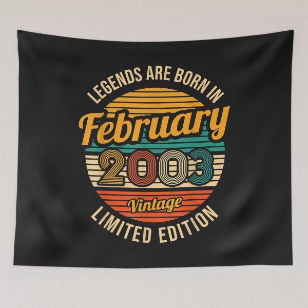 Item preview, Legends are born in February 2003 Limited Edition Gift T-Shirt designed and sold by Lukifo-Glacier.