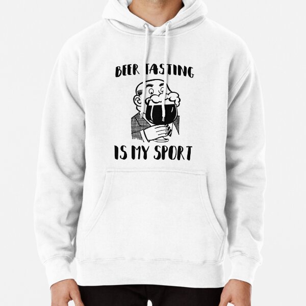 Beer Tasting Is My Sport - Craft Beer - Funny - Retro Vintage Style Pullover Hoodie