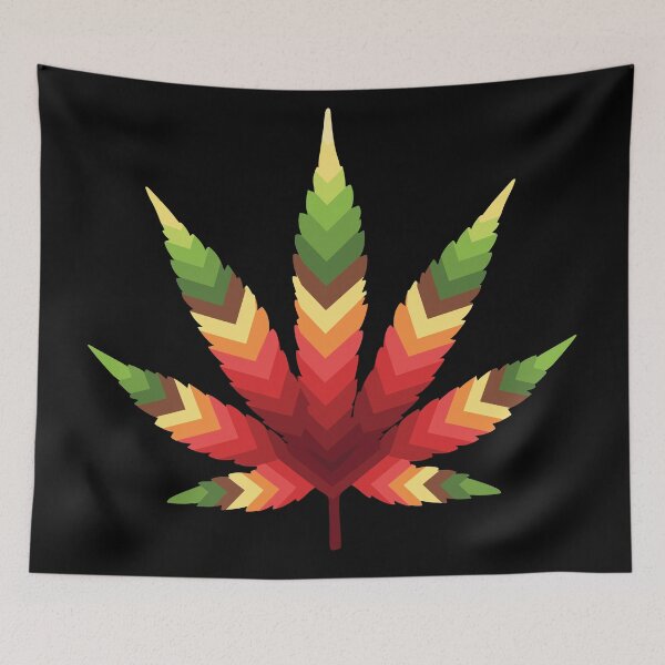 Item preview, Colorful Cannabis Leaf designed and sold by TeesByMark.