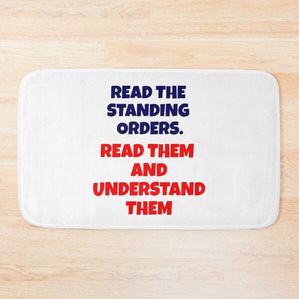 Item preview, Standing Orders. Read Them And Understand Them, Red White and Blue designed and sold by HomeConscious.