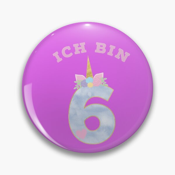 Item preview, Ich bin 6 is unicorn designed and sold by WOWSOMETHINGNEW.