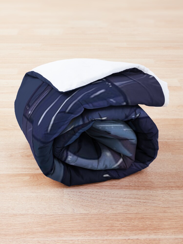 Alternate view of Raining in the Woods Comforter