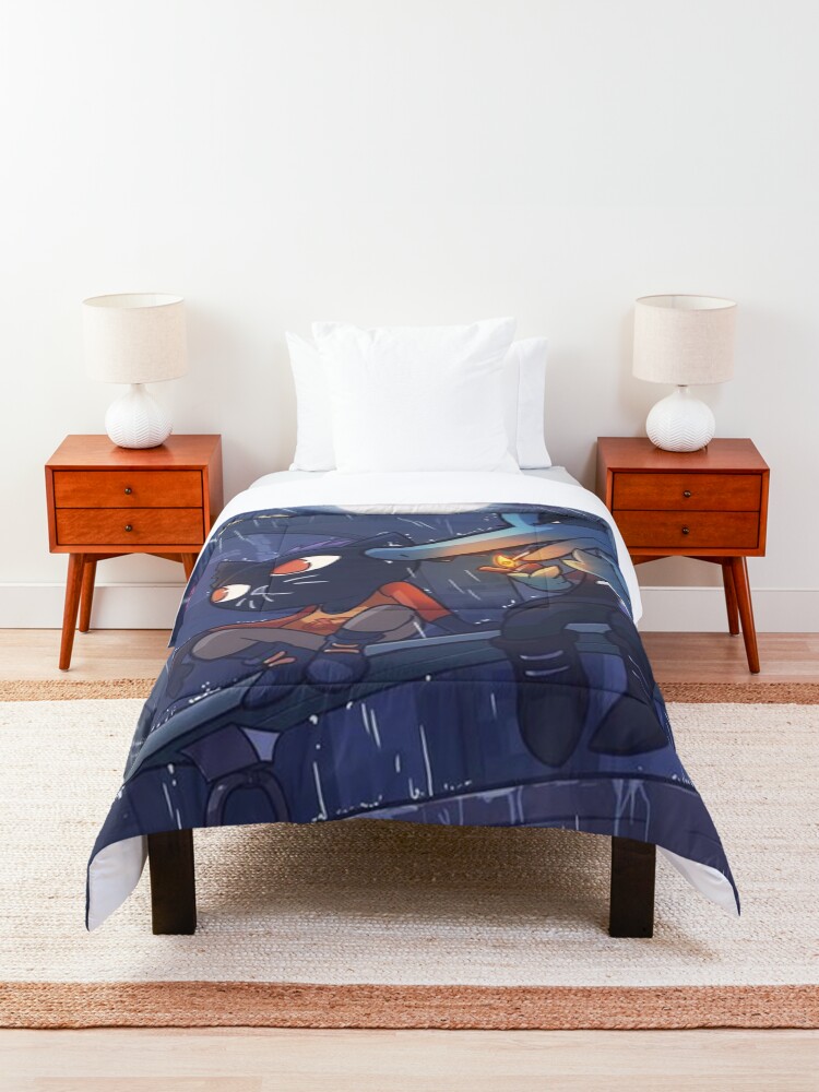 Alternate view of Raining in the Woods Comforter