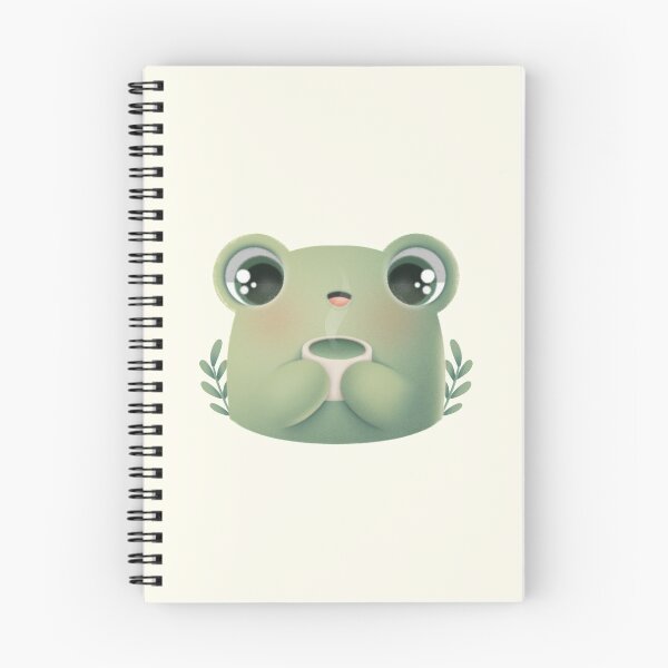 Item preview, Baby green frog with mug of tea designed and sold by Salvoodles.