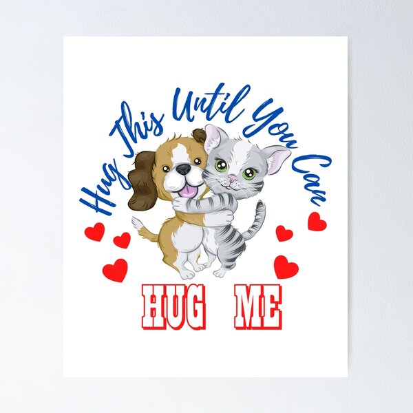 Item preview, Hug This Until You Can Hug Me designed and sold by Nanthi89.