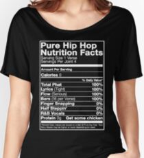 Pure Hip Hop Nutrition Facts Women's Relaxed Fit T-Shirt