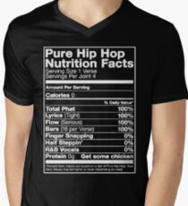 Pure Hip Hop Nutrition Facts Men's V-Neck T-Shirt