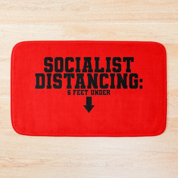 Item preview, Socialist distancing: 6 feet under designed and sold by Sticker Up.