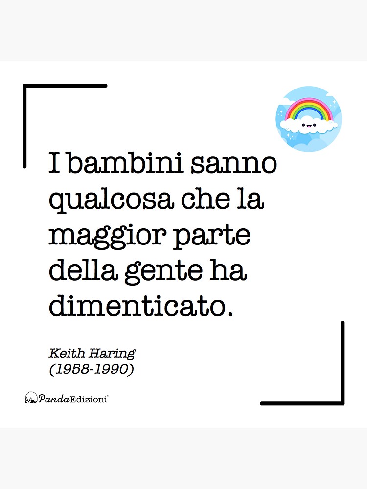 Thumbnail 3 of 3, Sticker, I bambini sanno qualcosa che la maggior parte della gente ha dimenticato designed and sold by Panda Edizioni.