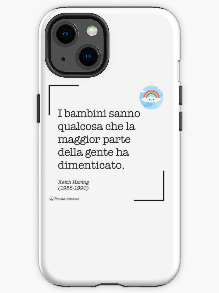 Thumbnail 1 of 4, iPhone Case, I bambini sanno qualcosa che la maggior parte della gente ha dimenticato designed and sold by Panda Edizioni.