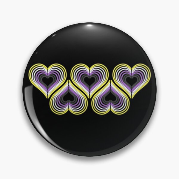Item preview, Neon Non Binary Hearts designed and sold by SpectreSparkC.