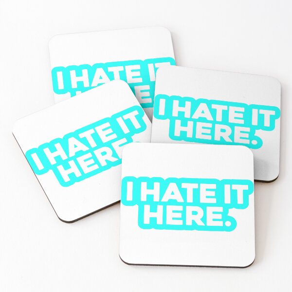 Item preview, i hate it here sticker designed and sold by MonkeySame.