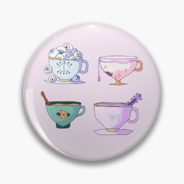 Item preview, mismatched tea cup set  designed and sold by ForTheFrogWar.