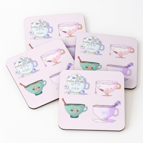 Item preview, mismatched tea cup set  designed and sold by ForTheFrogWar.