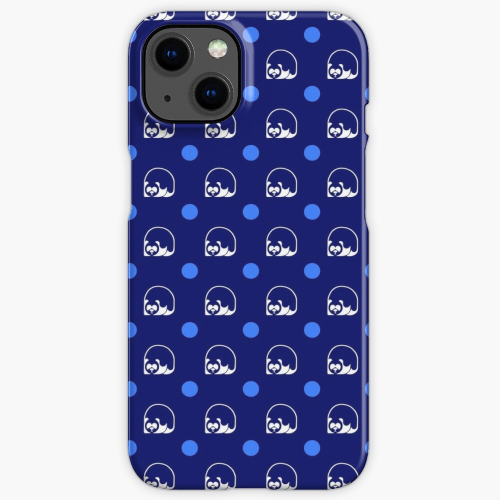 Blue wallpaper logo iPhone Case