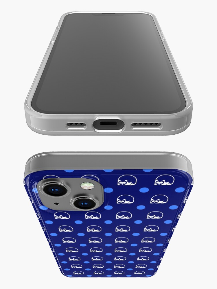 Alternate view of Blue wallpaper logo iPhone Case