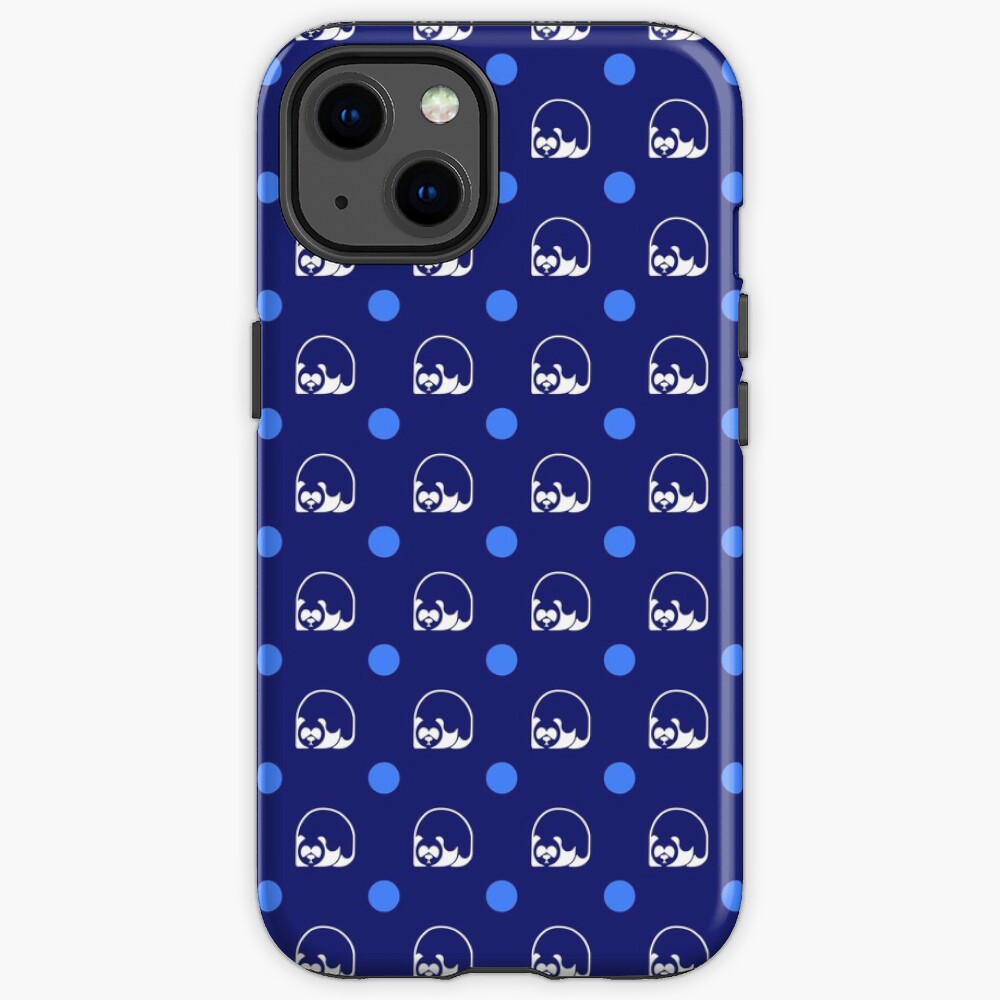 Blue wallpaper logo iPhone Case