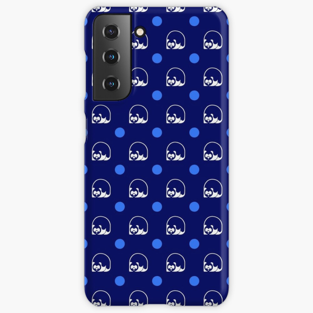 Blue wallpaper logo Samsung Galaxy Phone Case
